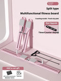 Multifunctional split skiing machine trainer PP board 85cm x 11cm x 7cm in peach sky pink or twilight purple with charging counter option