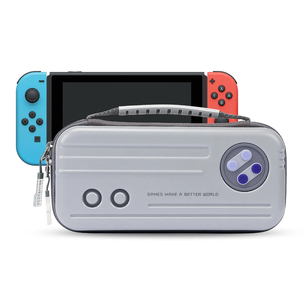 Nintendo Switch storage bag clutch with multi-cassette handle for game cartridges