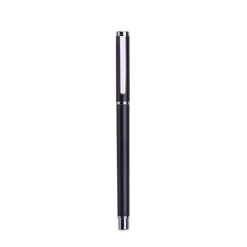 1201 metal gel pen with 0.5mm black ink refill showing 140mm length