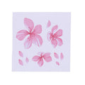 A cherry blossom flower pattern vinyl car sticker on a transparent background.