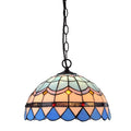 European baroque style chandelier with coloured glaze finish and abstract modelling.