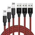 Braided fast charging Micro USB data cable for Android phones in black and white colour