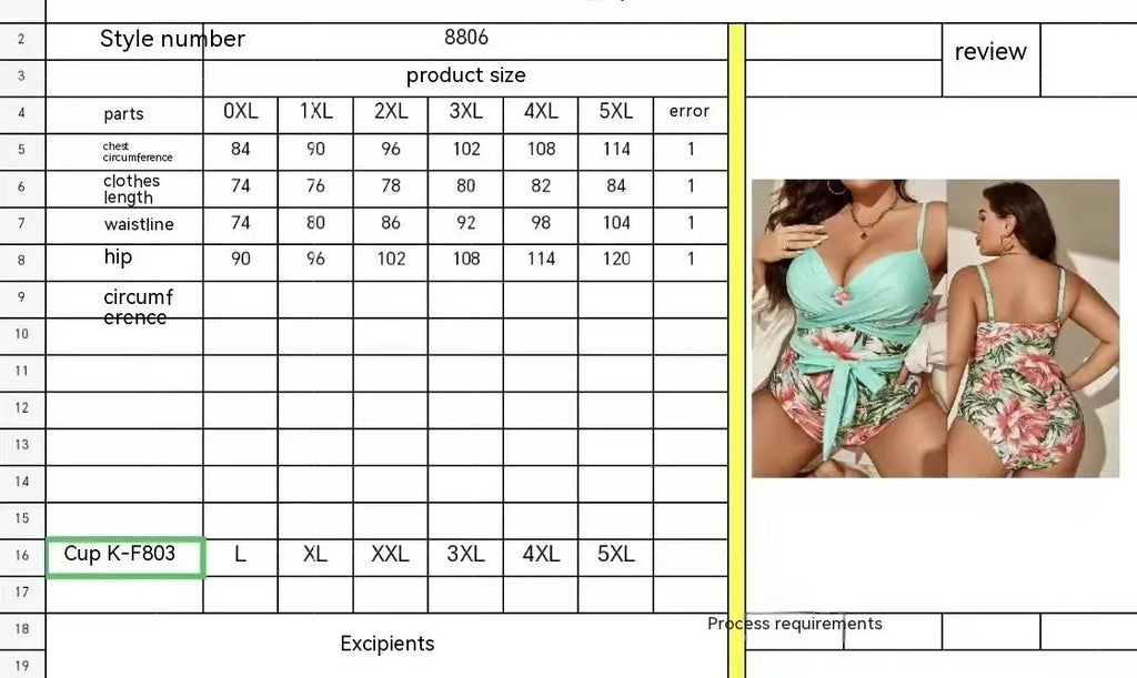 Women's plus size one-piece swimsuit with lace-up chest detail in leopard print, showing sleeveless design and nylon hard bag construction.