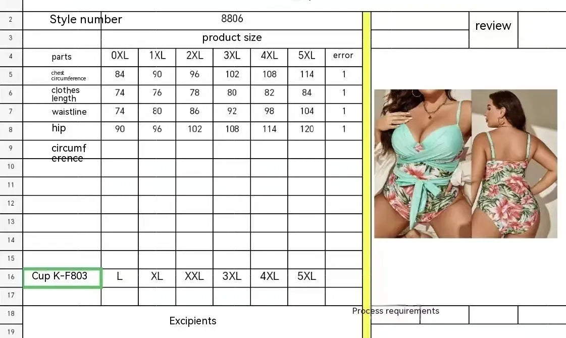 Women's plus size one-piece swimsuit with lace-up chest detail in leopard print, showing sleeveless design and nylon hard bag construction.