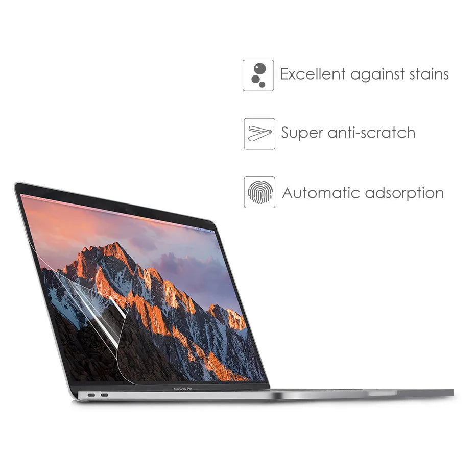 Matte screen protector for MacBook Pro 13-inch laptop with installation tools