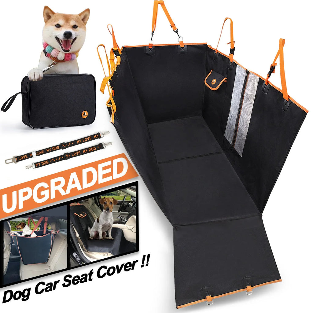 Anti-dirty car pet mat in Oxford cloth, 130x148x52cm, shown in Black, Blue, or Green for car pet travel.