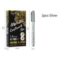 Metal paint pen for packaging with gold and silver ink options