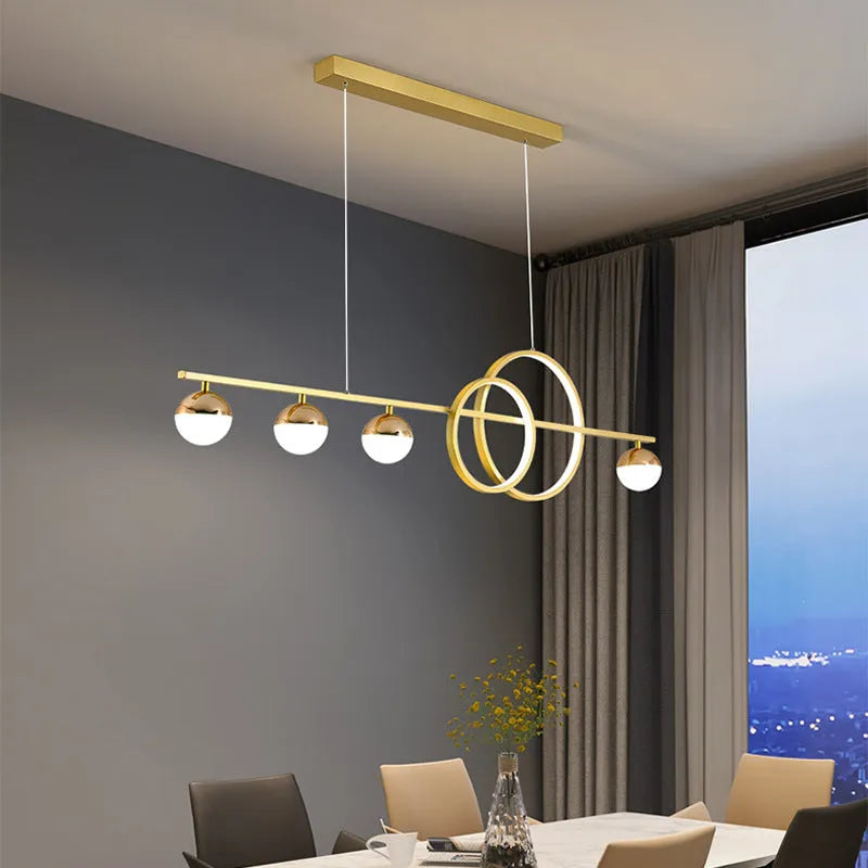 Rectangular aluminium ceiling lamp in black or gold with LED light source and remote control for dimming