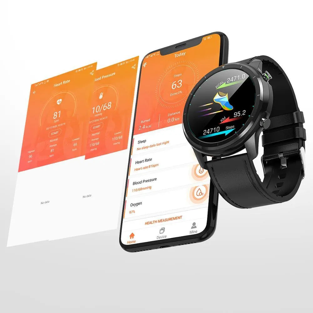 LEMFO LF26 smart bracelet with 1.3-inch screen in Black A colour variant