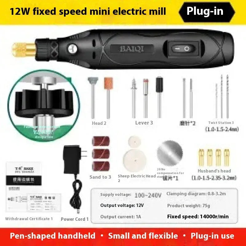 Small handheld electric polishing machine 12W right angle grinder for weld seam grinding
