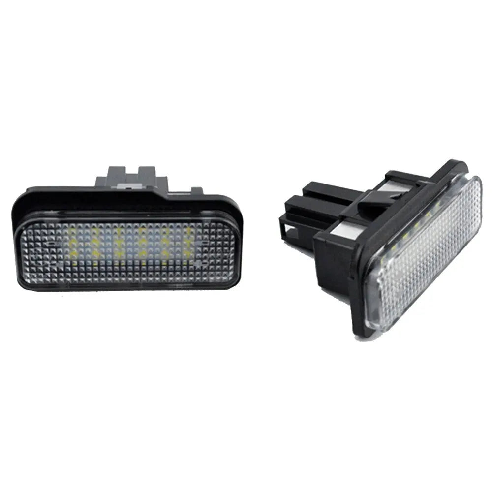 Mercedes Benz compatible LED license plate light unit with white PC housing