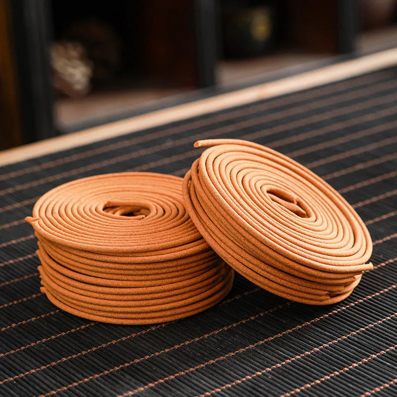 40 plates small incense coil pack in sandalwood, agarwood or seven other scents, half-handmade household incense coils
