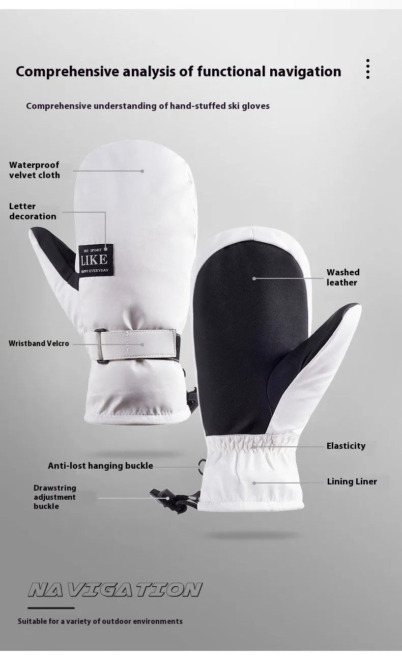 Black cycling gloves with touch screen compatible fingertips for cold weather protection