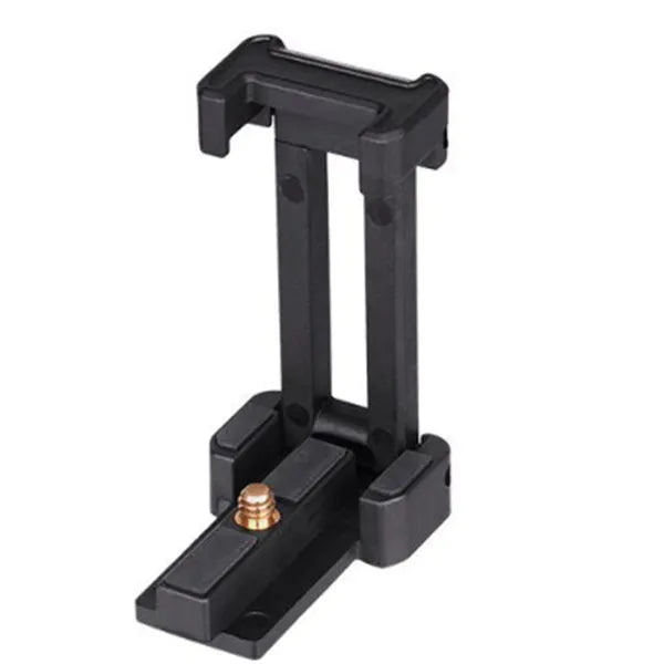 Black desktop phone tripod compatible with iPhone and P30 mobile phones