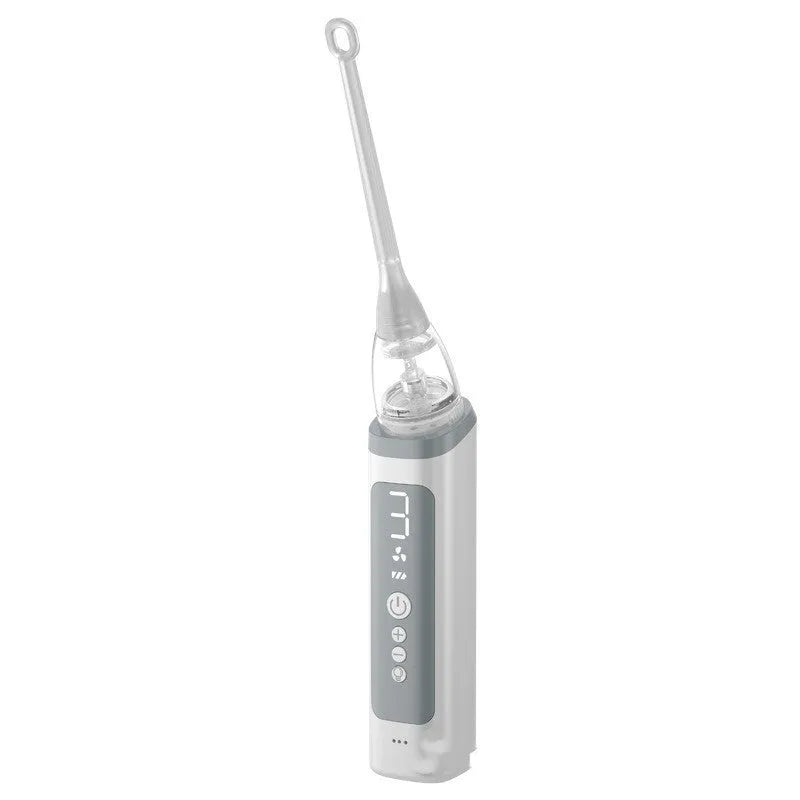 Stainless steel tonsil stone extractor oral cleaning tool in milky white colour