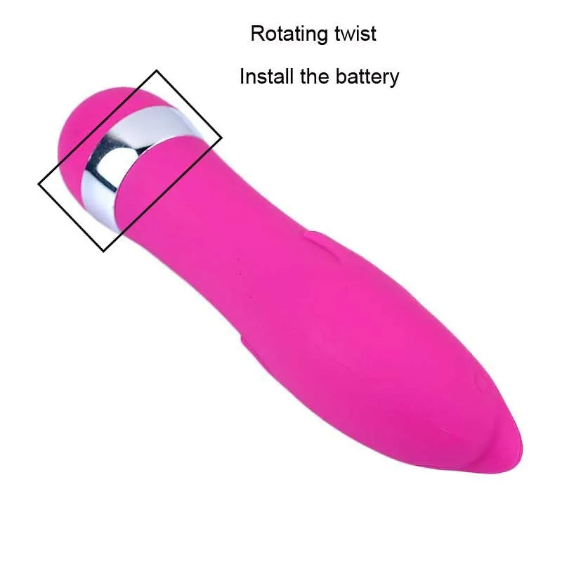 Realistic mini dildo vibrator with six style options for women, battery-powered with integrated moulding construction