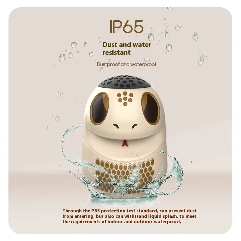 TK900 white wireless Bluetooth speaker with waterproof and drop-resistant construction