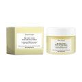 Body care skincare set with bottle of oil and jar of moisturising cream.
