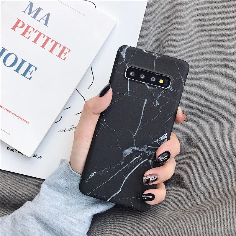 Marble pattern polycarbonate phone case for Samsung Galaxy devices