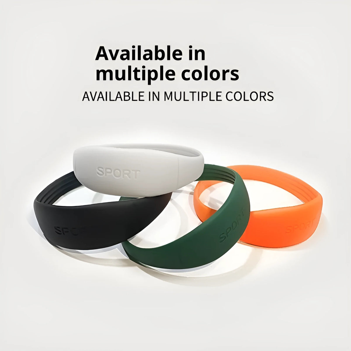 Children's elastic rubber band knee protector in grey, orange, green, or black, one size knee pad covering the patella area