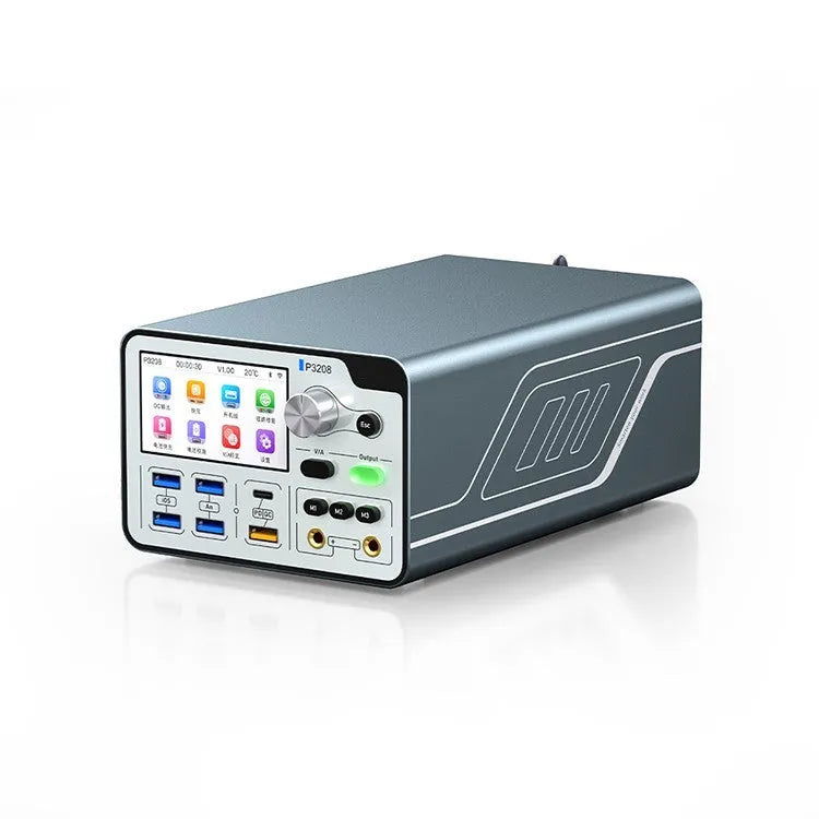 320W intelligent regulated power supply with 3.0 inch display showing voltage and current readings