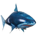 Remote control shark toy inflatable with helium, 57 inches long, for indoor flight using infrared control