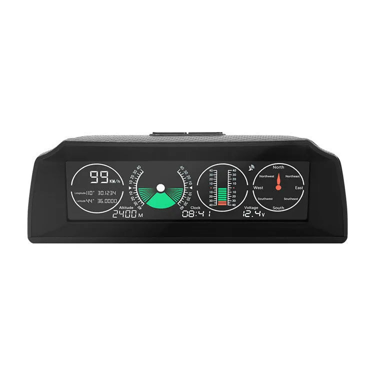 Black GPS GO 2 universal car head-up display monitor on a car dashboard