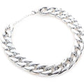 Geometric twisted chain dog collar adjustable from 21cm to 50cm circumference in plastic/resin construction