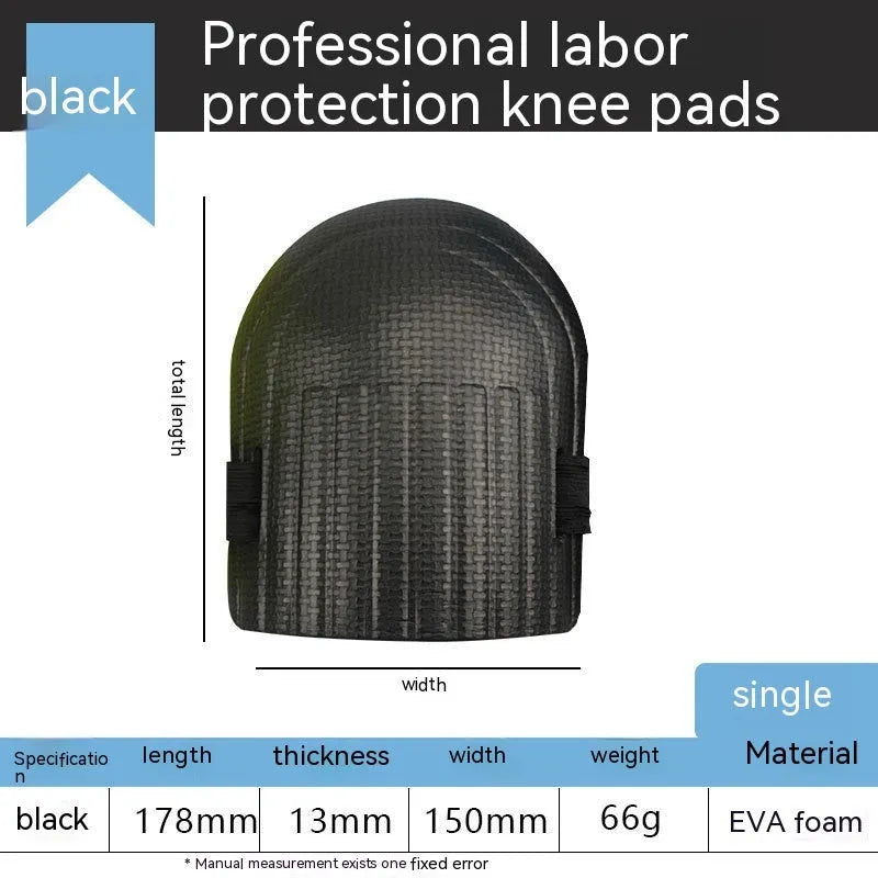 A pair of thick EVA foam kneepads in a chosen colour, shown on a hard tile floor.