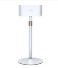 Black adjustable tablet bracket with 200mm telescopic arm holding 11-inch tablet