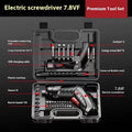 Compact electric screwdriver with lithium battery and utility bag options