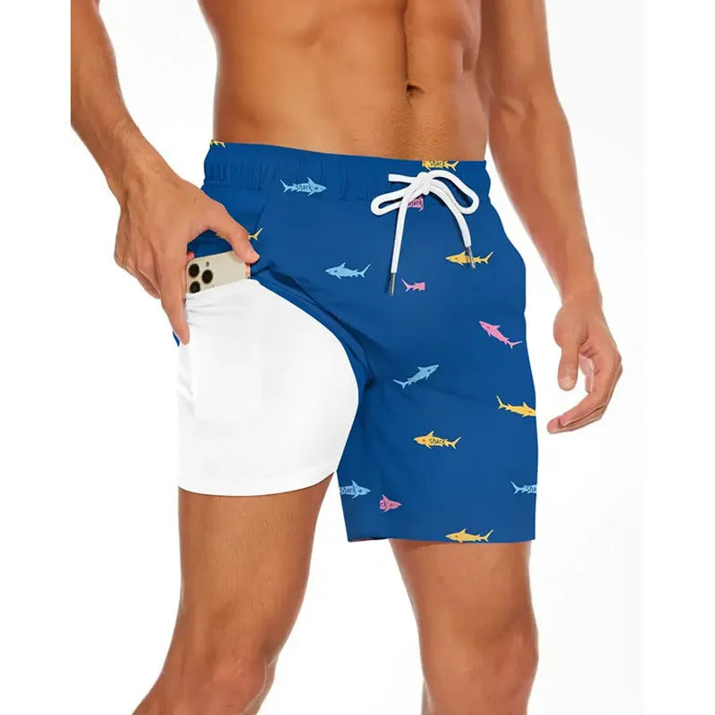Men's loose fit polyester beach pants in multiple colours available sizes XS to 5XL