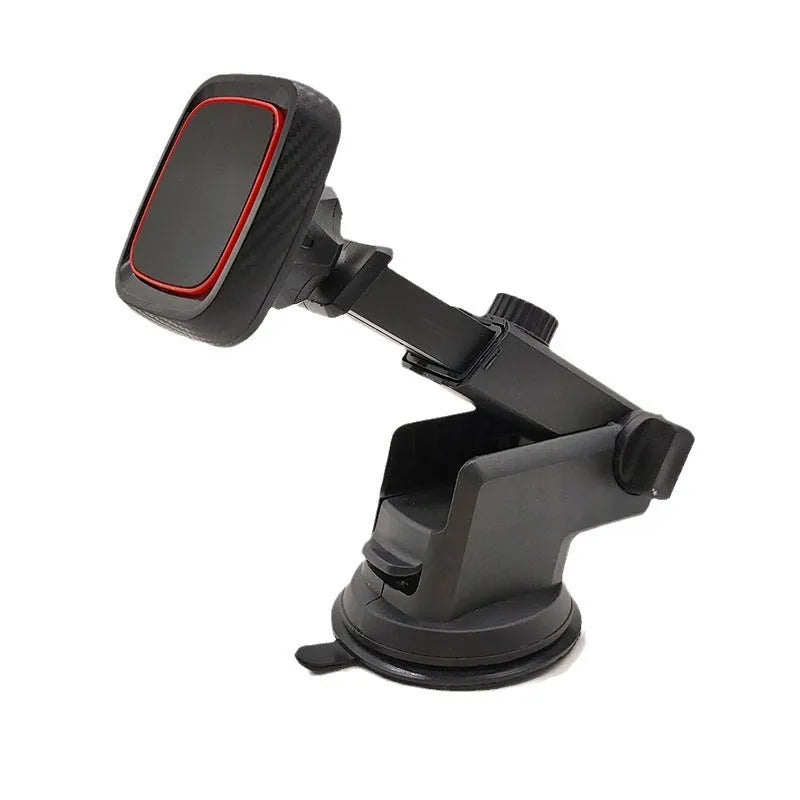 Hose black car air vent phone holder with long brush mount on vehicle vent.