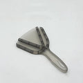 Adjustable telescopic can opener extended to 22.5cm with integrated non-slip bottle opener in red ABS plastic