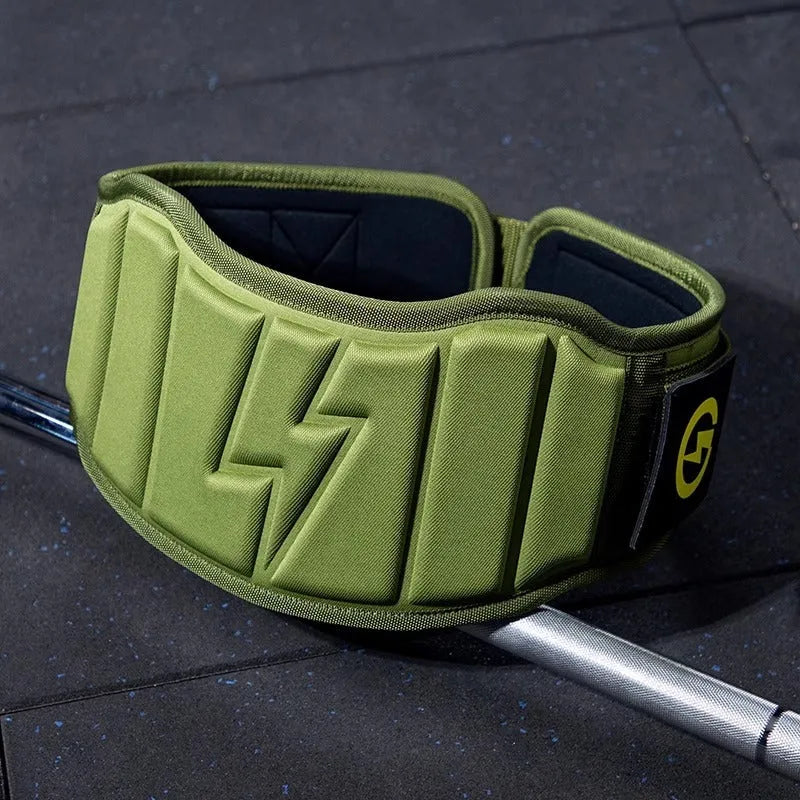 Abdominal exercising band for lumbar support during weightlifting, available in multiple colours and sizes