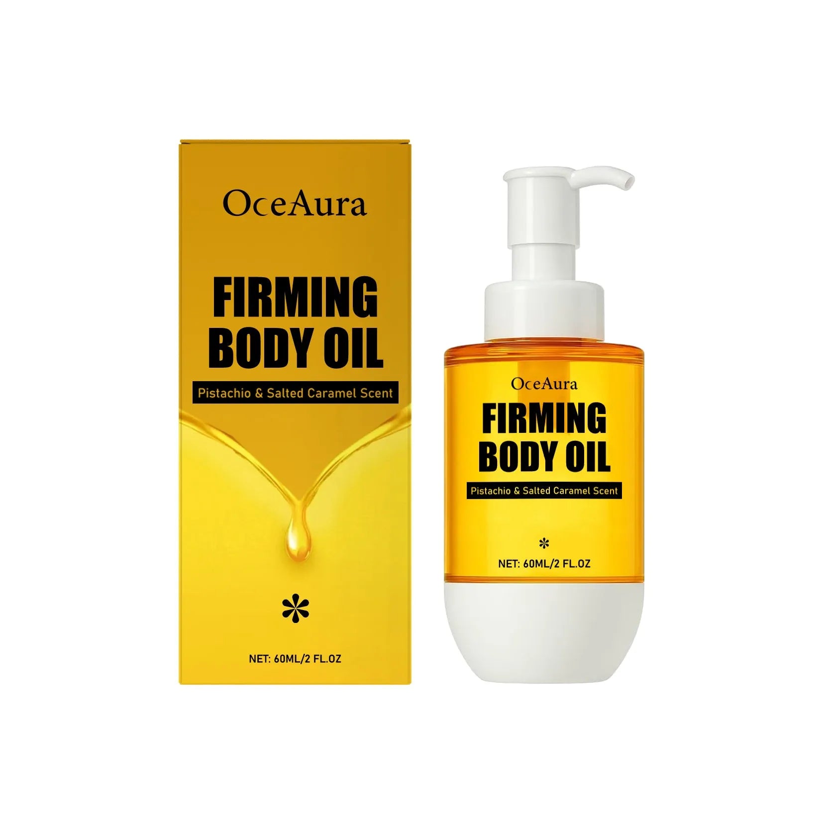 60ml tightening and wrinkle resistant body oil bottle with glycerin and pistachio seed oil formula