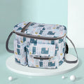 Oxford cloth stroller hang bag in black, blue, green or grey, 30 x 15 x 20 cm, with one shoulder multi-function strap