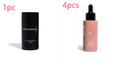 Matte Sun Tanning Black Liquid set with 50ml tanning drops bottle and 75ml tanning flash cream tube