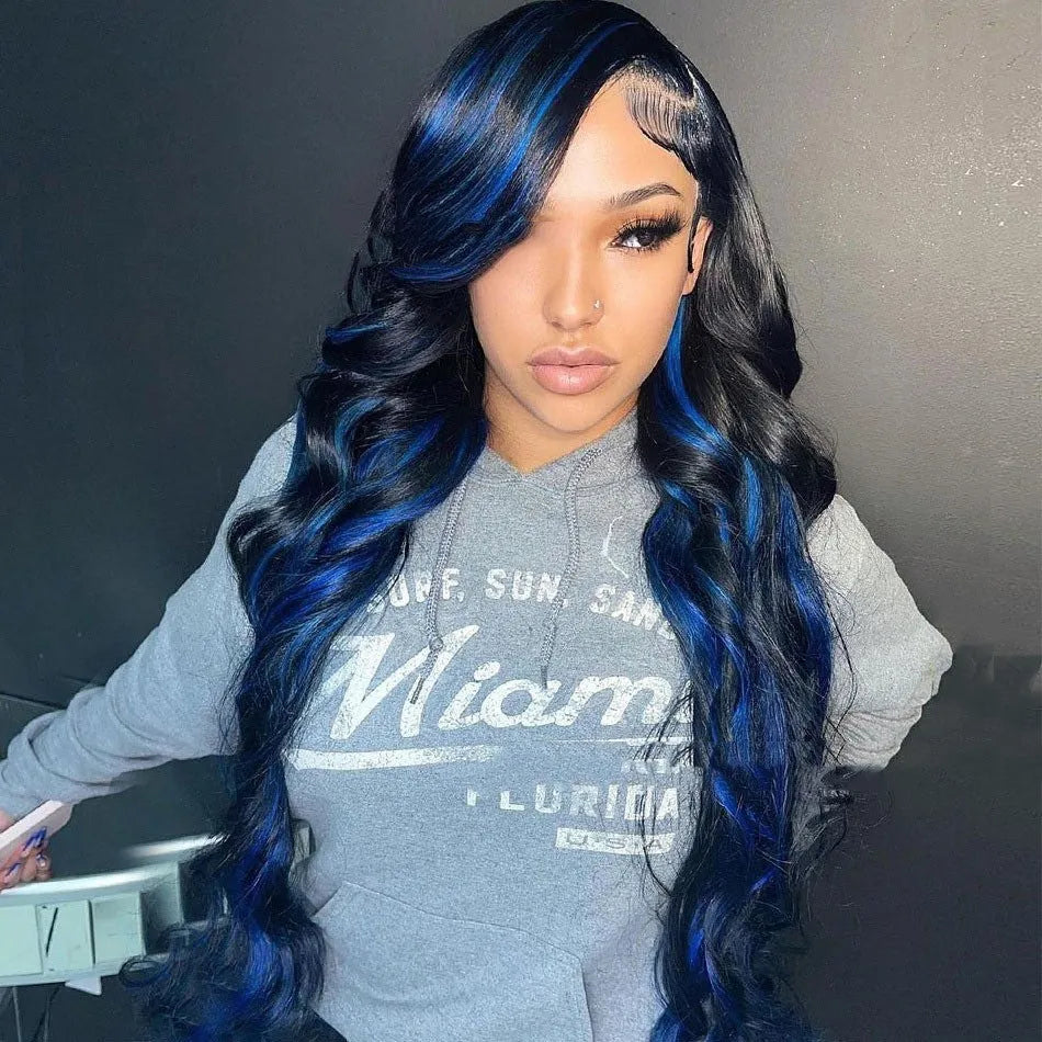 Real human hair lace headgear with 4x4 inch front, showing natural hairline and length options from 12 to 30 inches