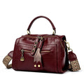 Women's soft PU crossbody bag with sandwich pocket in retro style, horizontal square shape, shown in grey colour