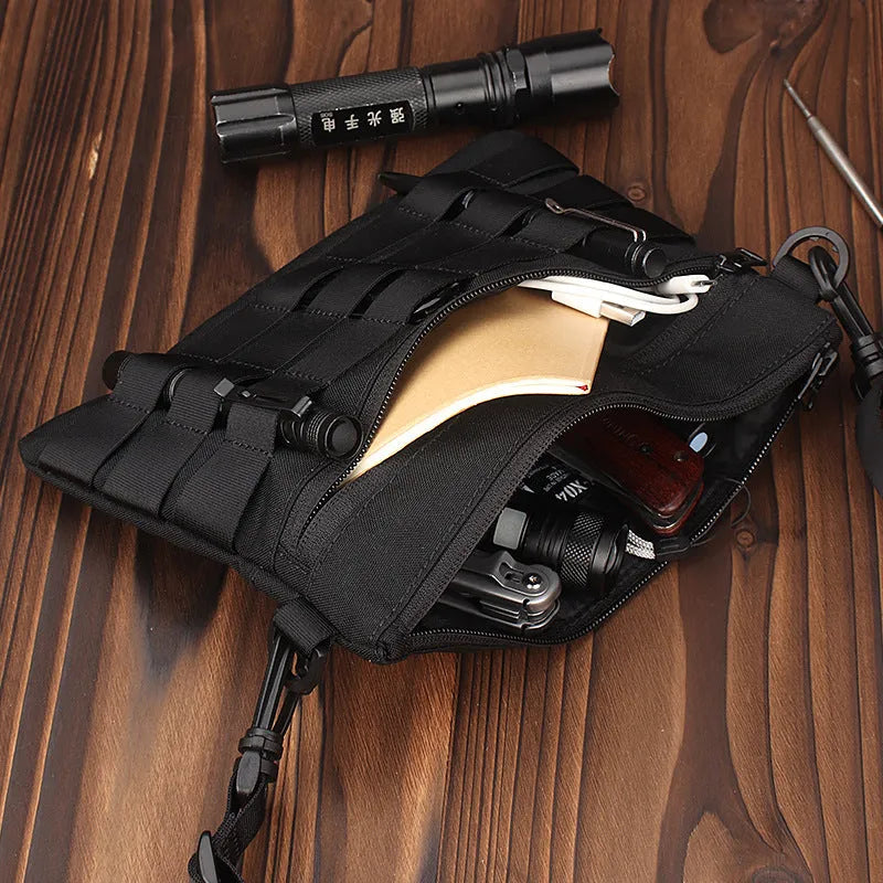 Black Oxford cloth portable outdoor kit with 18cm by 3.5cm dimensions for outdoor use