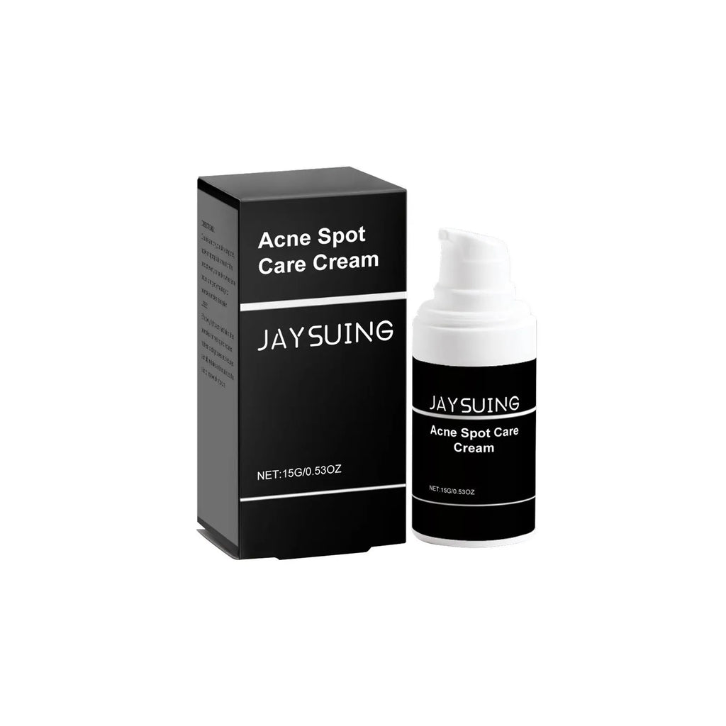 15g tube of acne cream with mint leaf, tea tree oil and aloe vera ingredients
