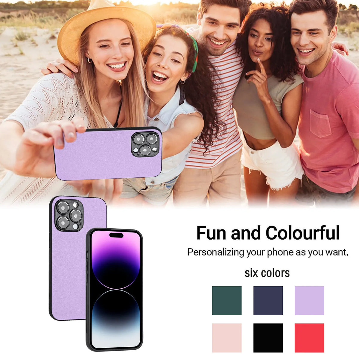 Samsung Galaxy leather-style TPU PU phone case in solid colour with all-inclusive drop-resistant protection