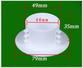 Plastic air conditioning wall hole cover and sealing kit with multiple cap sizes