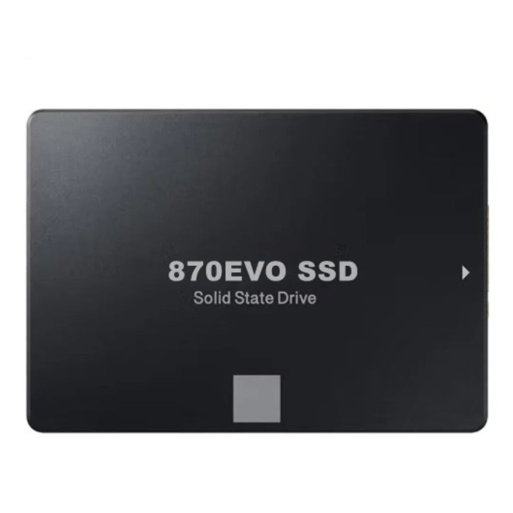 Samsung 870 EVO 2.5-inch SATA III solid-state drive for internal computer storage upgrade.