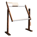 Vertical adjustable pine wood cross stitch frame for desktop embroidery work