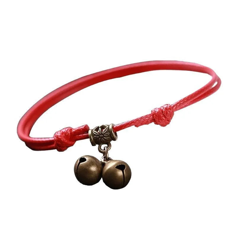 Adjustable nylon dog halter with brass bell collar in black, red, or coffee brown colours
