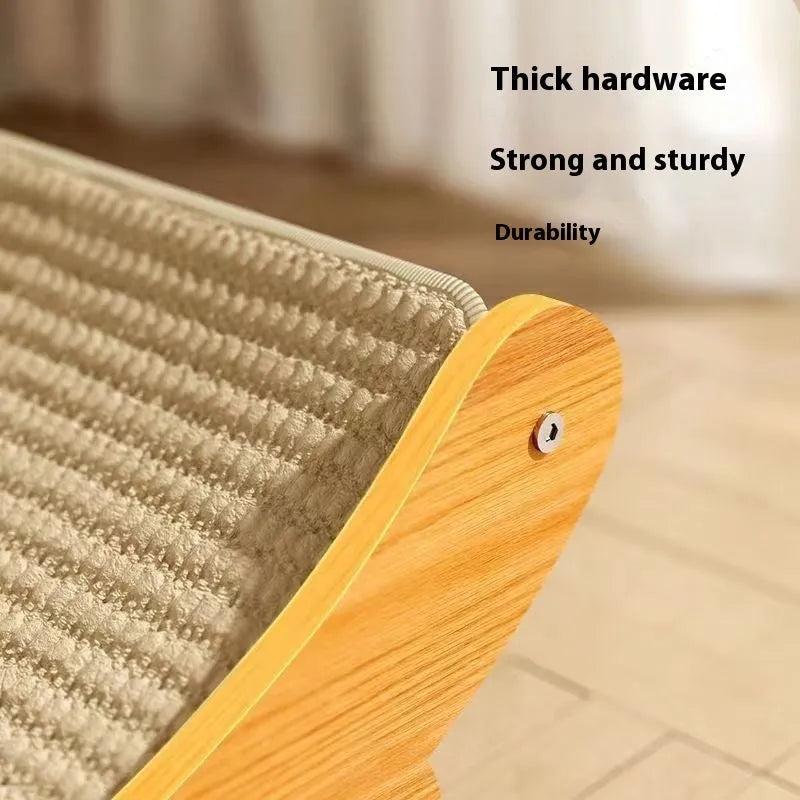 Sisal cat scratch board with 30cm by 45cm natural fibre scratching surface in pastoral style design