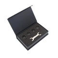 Bluetooth tyre pressure monitor sensors with wrench and anti-theft screws, black colour, 21.8mm size