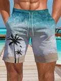 Men's micro-elastic quick-drying swimming trunks in polyester fabric available in multiple colours